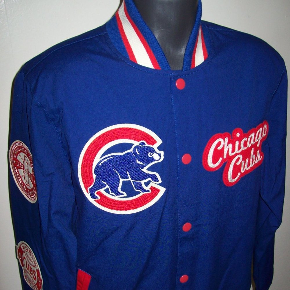 CHICAGO CUBS WORLD SERIES CHAMP JACKET BLUE  3X